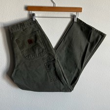 Carhartt B11 MOS green work wear carpenter pants picture