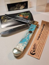 Hen & Rooster Michael Prater Glacier Falls 2-Blade Folding Hunter NIB picture