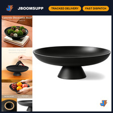 Large Concrete Fruit Bowl for Kitchen Counter, Modern Decorative Bowl for Home D picture