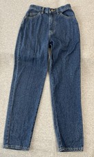 Vtg LL BEAN Women Sz 6 Petite Blue Denim Hi Rise Mom Jean Natural Fit Cotton USA picture