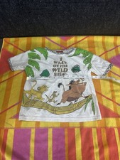 Vintage 90s Disney Lion King Shirt Kids 7/8 Made USA Simba Timon Pumbaa picture