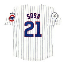 Sammy Sosa 1998 Chicago Cubs White Jersey w/ 