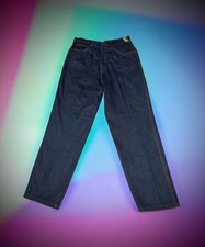 VTG FRENCH NAVY High Waisted Blue MOM Jeans Women's Size 18 JCPENNEY Cotton NWT picture
