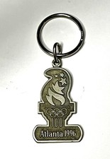 Vintage Pewter 1996 Atlanta Olympics Special Ed Keychain Commemorate 100 Years picture