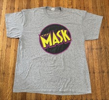 The Mask Jim Carrey Everi Casino Promo T-Shirt XL Gray Vintage Movie Tee picture