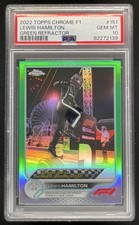 2022 Topps Chrome Formula 1 Green #151 Lewis Hamilton Grand Prix /99 PSA 10 picture