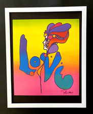 PETER MAX STUNNING SIGNED POP ART PRINT FRAMED CONTEMPORARY DECOR PIECE picture
