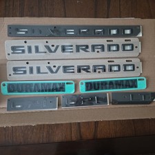 Genuine GM  Chevrolet Silverado LT Duramax Black Emblem Kit 86539778 Brand New  picture