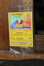 Pokemon Trading Card Ash's Pikachu Sealed Card 2017 Promo Ultra Sun Moon picture