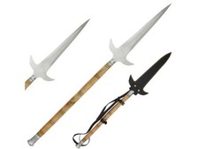 Medieval Warrior Handmade Winged Viking Spear Hunting/Camping with Sheath picture