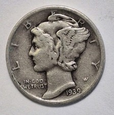 1939-D Mercury Dime 10c picture
