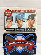 1968 Topps - League Leaders #2 Carl Yastrzemski, Al Kaline, Frank Robinson picture