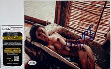 UFC Arianny Celeste Signed Sexy Bath Pose 8x10 Photo Autograph Ring Girl JSA COA picture