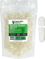 XPRS Nutra Size 00 Delayed Release Empty Vegan Capsules Pills Vegetable DIY picture
