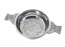 Wentworth Pewter Celtic Quaich - Scottish Pewter Friendship Bowl - Made in UK picture