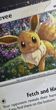 cosmos holo eevee 30th celebration 116/128 holo bleed double swirl pokemon  picture