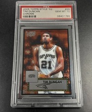 Topps 2005-06 1952 Style Tim Duncan San Antonio Spurs #29 Chrome /499 Pop 3 picture
