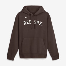 SALE- Boston Red Sox Nike Core Cinder Club Fleece Hoodie - Brown picture