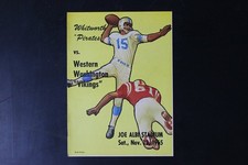 Whitworth Pirates vs Western Washington Vikings Football Program 1965 Joe Albi picture