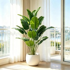 1pc Artificial Plants Large Tropical Palm Tree Fake Banana Plants Leaves Real picture