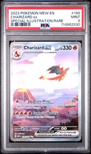 2023 Pokemon Mew EN-151 Charizard EX Special Illustration Rare #199 PSA 9 picture