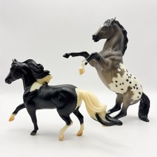 Breyer #681 Blue Roan Appaloosa Rearing Stallion + Midnight Tango #467 Lot of 2 picture