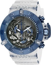 INVICTA Subaqua 50mm Silver Blue Koi Fish Men's Watch  24358 picture
