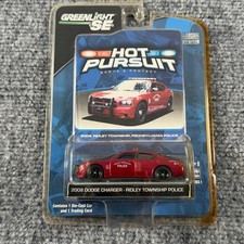 GreenLight 2008 Dodge Charger Ridley Township Police 1:64 Red Hot Pursuit SE picture
