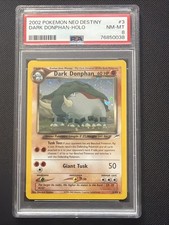2002 Pokémon Neo Destiny #3 Dark Donphan-Holo PSA 8 picture