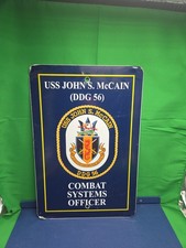 USS JOHN S McCAIN DDG 56 Parking Sign U S Navy USN Combat Systems Officer USA  picture
