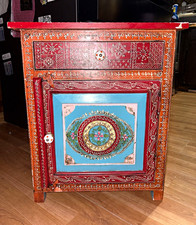 Antique Indian Jodhpur Emboss Hand-Painted Colorful Design (can negotiate $) picture