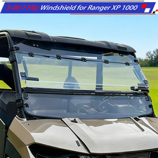Front 3-IN-1 Flip Windshield Fit Polaris Ranger XP 1000/Crew XP 1000 2017-2026 picture