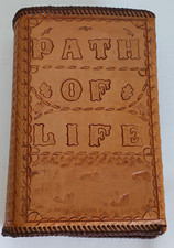 Antique Royal Path of Life 1880- Family, engravings, Nice Tooled Leather Cover picture