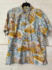 The Territory Ahead Tropical Island Print Short Sleeve Button Front Shirt L picture