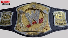 World Heavyweight Wrestling Championship Belt Spinner Replica Adult Size 6mm picture