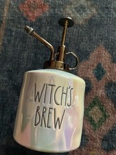 Rae Dunn WITCH’S BREW Plant Mister Iridescent Halloween Ceramic NWT Magenta picture