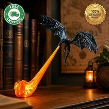 Dragon Bookshelf Nook Light Fire-Breathing Fantasy Decor Same Day 🚛✅ picture