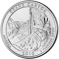 2010 D Grand Canyon Quarter. ATB Series Uncirculated From US Mint roll. picture