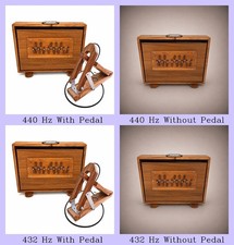 New Professional 13 Notes, Sur Peti, Shruti Box Double Bellow Teak Wood Musical picture