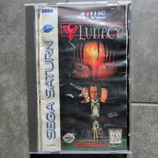 CIB Lunacy Sega Saturn, Both Discs, Instructions, Case, Map Please Read picture