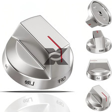 5pc Gas Stove Knob Fit For Samsung Oven Stove Knob DG94-03500A/Z DG94-03500U picture