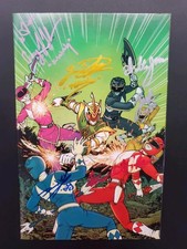 Mighty Morphin Power Rangers Shattered Grid #1 5X Original Cast Signed Drakkon  picture