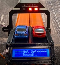 2 Lane Drag Racing PRO Timing system timer  for Hot Wheels track diecast racing picture