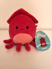 Squishmallows 5” Altman the Red Squid Plush Toy with Tag picture