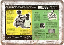 Vintage 1952 Dodge Auto Ad Retro Look Reproduction Metal Sign AM3416 picture