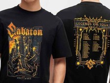 🔥HOT Sabaton Legends On Tour Dates 2026 T-Shirt Two Sided Reprint picture