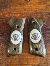 Altamont Wood Grips With US Seal For Beretta 92 FS.  picture