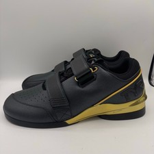 TYR TYRFORCE Elite Carbon Shoes Mens Size 10 Black Gold Weightlifting Sneakers picture