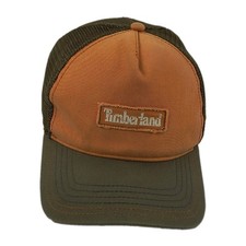 VTG Timberland Mesh Trucker Cap Embroidered Logo Snapback Cotton Hat NWOT picture