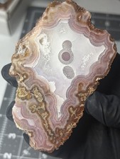 High grade Agua Neuva Face Polished Agate Laguna Banded Mexico  picture